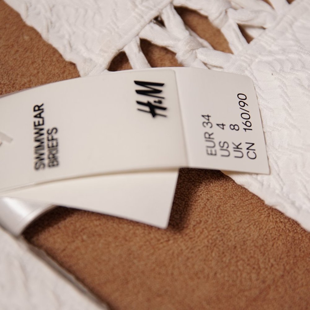 H&M Bikini size 4 white